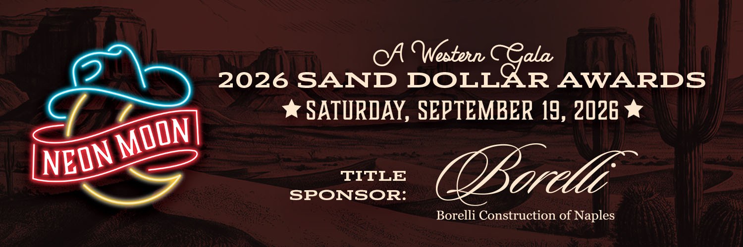 Neon Moon, A Western Gala. 2026 Sand Dollar Awards, Saturday, September 19, 2026. Title sponsor Borelli Construction of Naples.